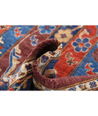 Shaal 5'0'' X 6'3'' Hand-Knotted Wool Rug 5'0'' x 6'3'' (150 X 188) / Red / Blue