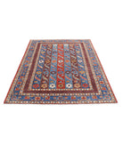 Shaal 5'0'' X 6'7'' Hand-Knotted Wool Rug 5'0'' x 6'7'' (150 X 198) / Red / Brown