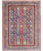 Shaal 5'0'' X 6'7'' Hand-Knotted Wool Rug 5'0'' x 6'7'' (150 X 198) / Red / Brown