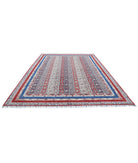 Shaal 8'10'' X 11'8'' Hand-Knotted Wool Rug 8'10'' x 11'8'' (265 X 350) / Red / Blue