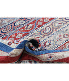 Shaal 8'10'' X 11'8'' Hand-Knotted Wool Rug 8'10'' x 11'8'' (265 X 350) / Red / Blue