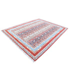 Shaal 7'8'' X 9'9'' Hand-Knotted Wool Rug 7'8'' x 9'9'' (230 X 293) / Red / Multi