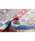 Shaal 9'0'' X 11'8'' Hand-Knotted Wool Rug 9'0'' x 11'8'' (270 X 350) / Red / Blue