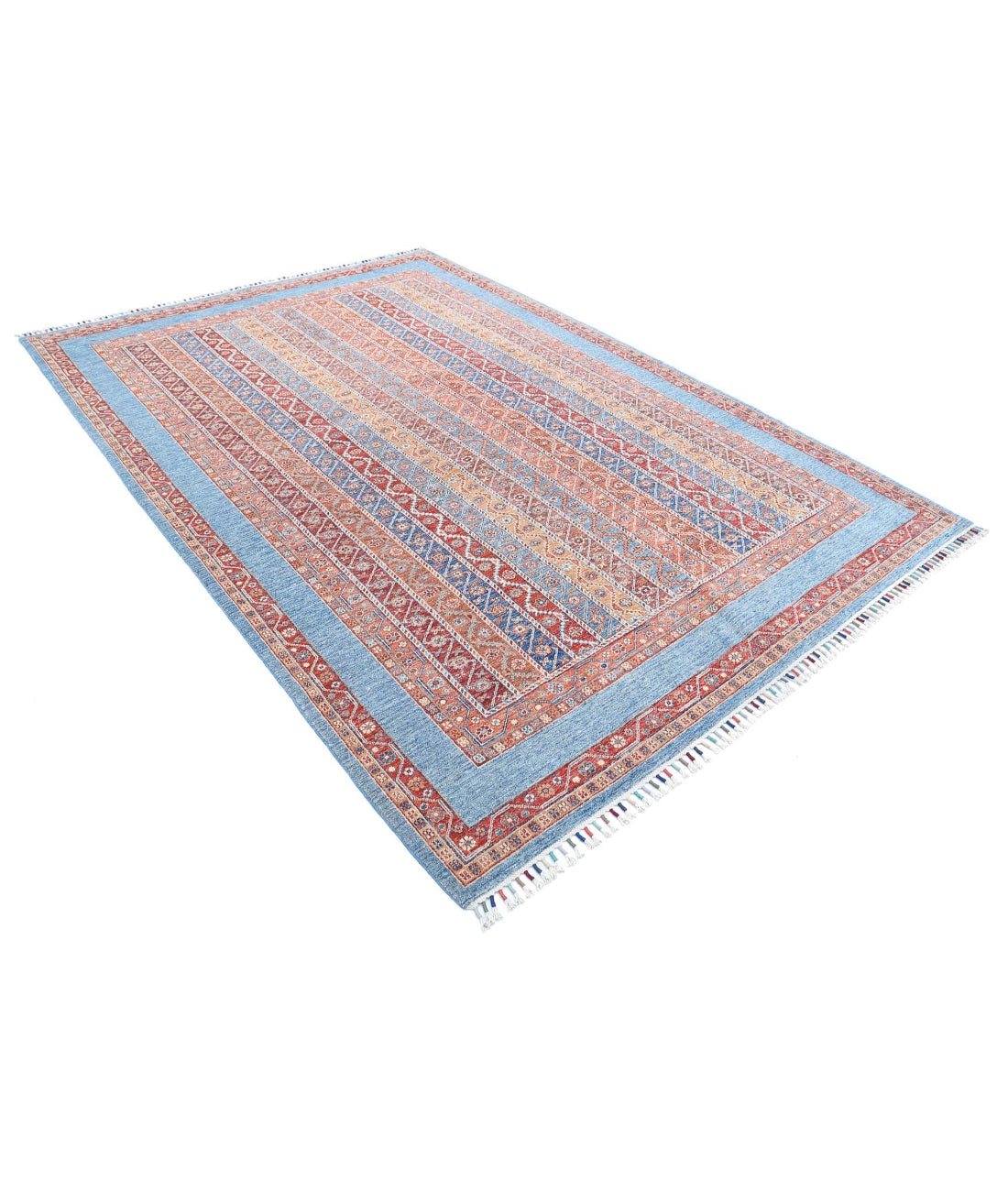 Shaal 6'8'' X 9'8'' Hand-Knotted Wool Rug 6'8'' x 9'8'' (200 X 290) / Multi / Multi