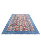 Shaal 6'3'' X 9'4'' Hand-Knotted Wool Rug 6'3'' x 9'4'' (188 X 280) / Blue / Multi