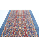 Shaal 6'3'' X 9'4'' Hand-Knotted Wool Rug 6'3'' x 9'4'' (188 X 280) / Blue / Multi