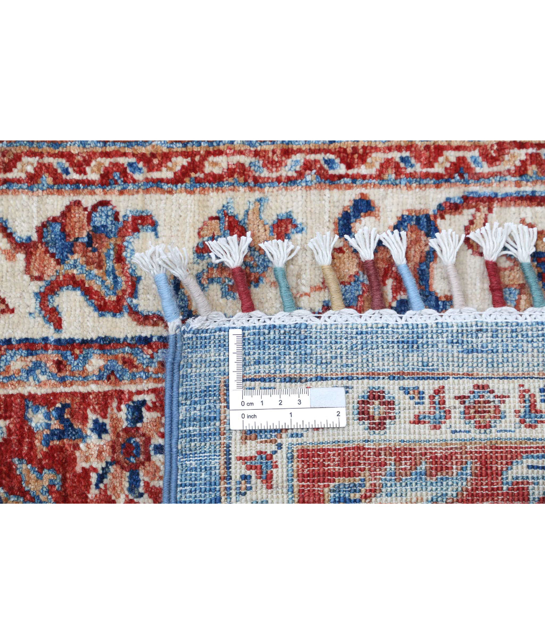 Shaal 6'7'' X 9'6'' Hand-Knotted Wool Rug 6'7'' x 9'6'' (198 X 285) / Blue / Multi