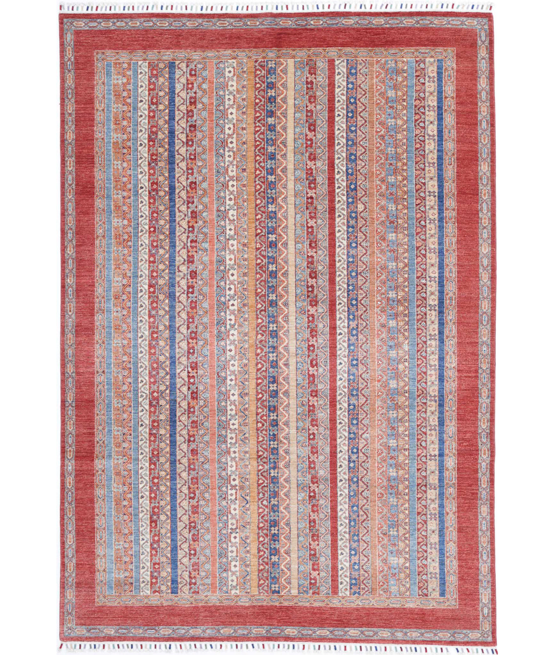 Shaal 6'7'' X 9'10'' Hand-Knotted Wool Rug 6'7'' x 9'10'' (198 X 295) / Multi / Multi