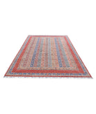 Shaal 6'7'' X 9'5'' Hand-Knotted Wool Rug 6'7'' x 9'5'' (198 X 283) / Red / Multi