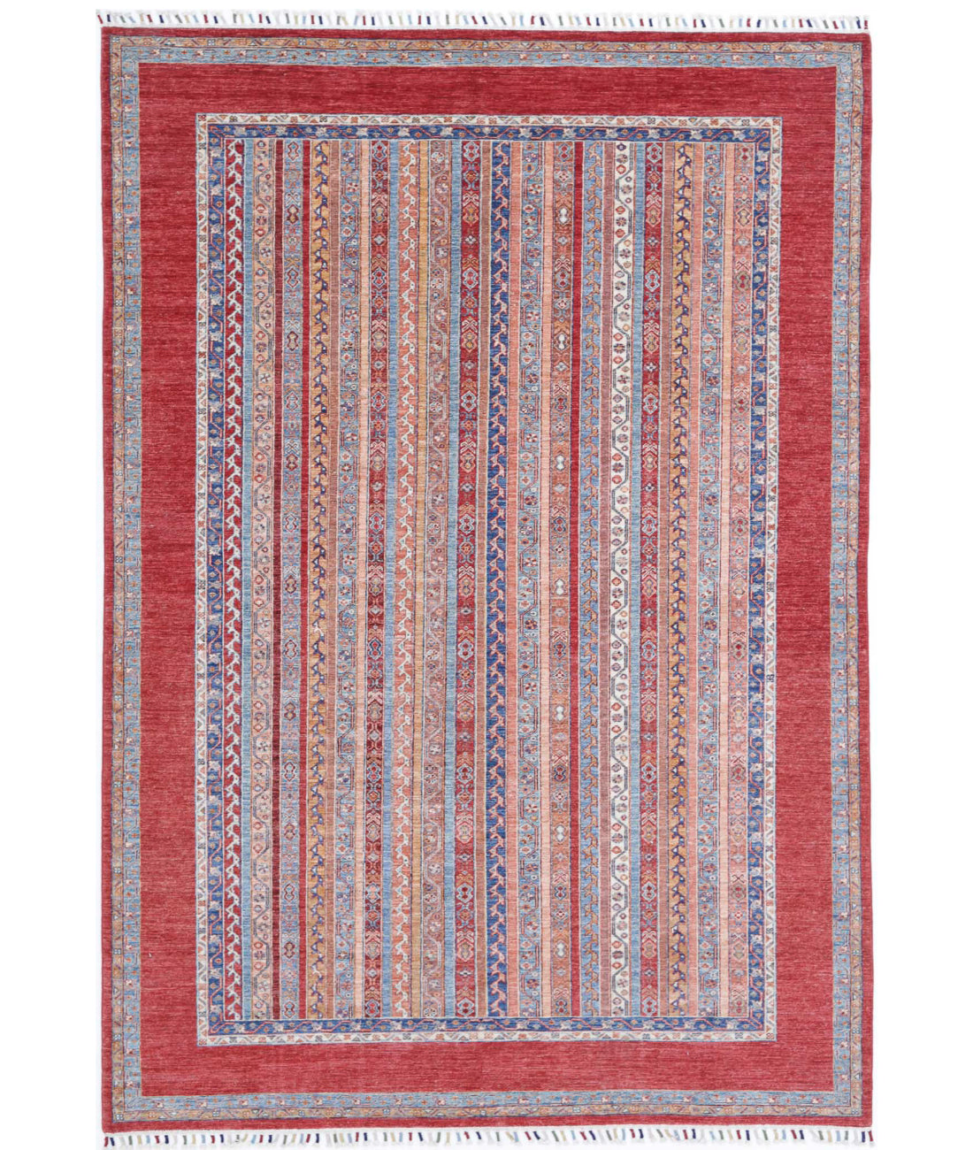 Shaal 6'8'' X 9'10'' Hand-Knotted Wool Rug 6'8'' x 9'10'' (200 X 295) / Multi / Multi