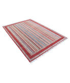 Shaal 5'8'' X 8'0'' Hand-Knotted Wool Rug 5'8'' x 8'0'' (170 X 240) / Red / Multi