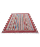 Shaal 5'8'' X 8'0'' Hand-Knotted Wool Rug 5'8'' x 8'0'' (170 X 240) / Red / Multi