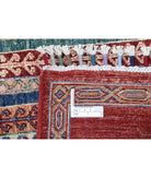 Shaal 5'8'' X 8'0'' Hand-Knotted Wool Rug 5'8'' x 8'0'' (170 X 240) / Red / Multi