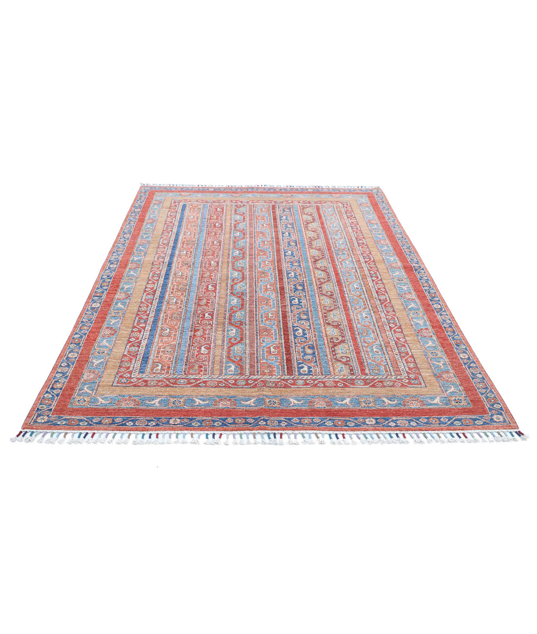 Shaal 5'7'' X 7'11'' Hand-Knotted Wool Rug 5'7'' x 7'11'' (168 X 238) / Multi / Multi