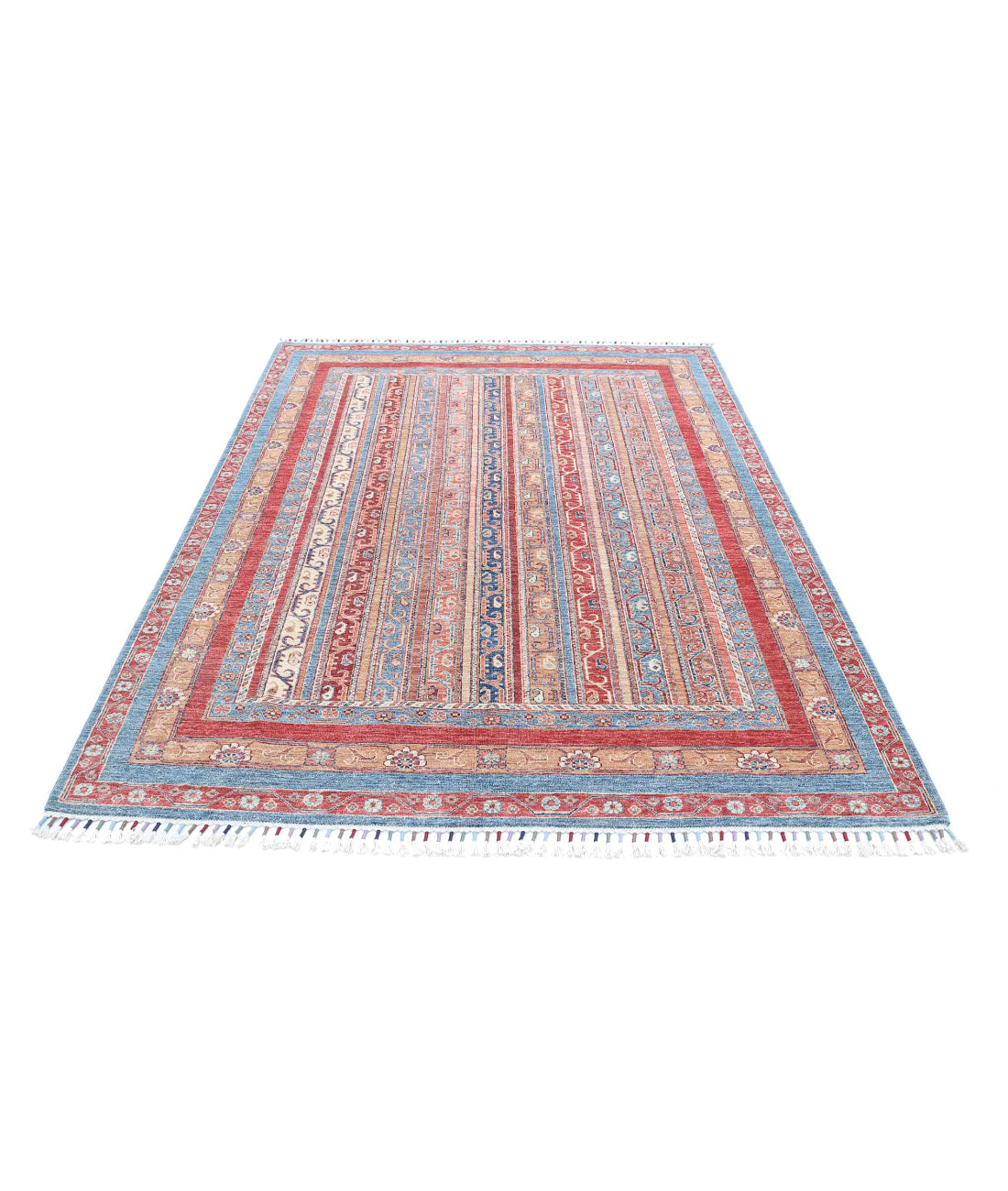 Shaal 5'7'' X 7'9'' Hand-Knotted Wool Rug 5'7'' x 7'9'' (168 X 233) / Multi / Multi