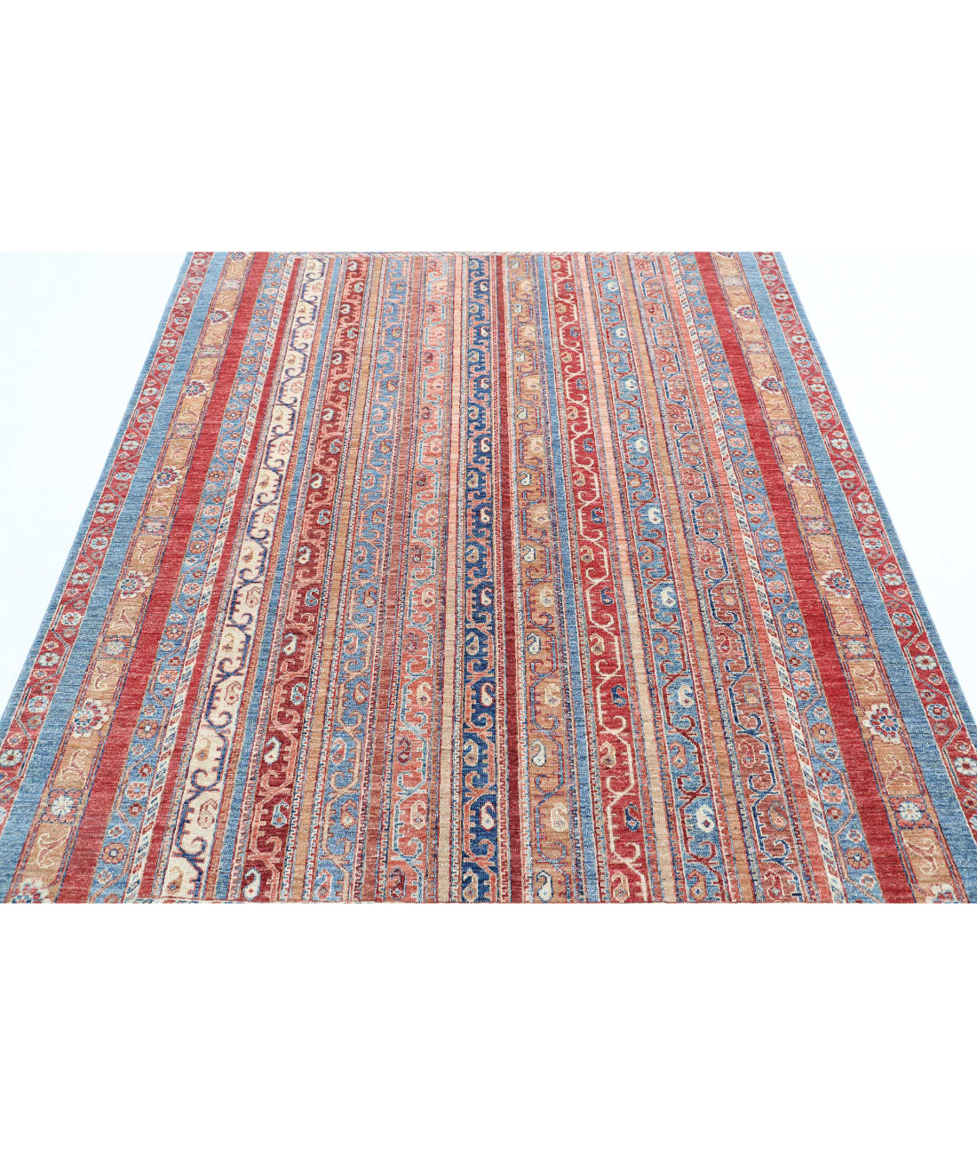 Shaal 5'7'' X 7'9'' Hand-Knotted Wool Rug 5'7'' x 7'9'' (168 X 233) / Multi / Multi