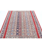 Shaal 5'8'' X 7'7'' Hand-Knotted Wool Rug 5'8'' x 7'7'' (170 X 228) / Red / Blue