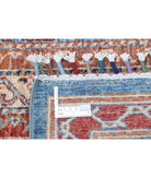 Shaal 5'7'' X 7'9'' Hand-Knotted Wool Rug 5'7'' x 7'9'' (168 X 233) / Teal / Red