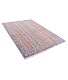 Shaal 5'6'' X 7'9'' Hand-Knotted Wool Rug 5'6'' x 7'9'' (165 X 233) / Multi / Blue