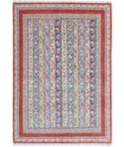 Shaal 5'4'' X 8'8'' Hand-Knotted Wool Rug 5'4'' x 8'8'' (160 X 260) / Red / Multi