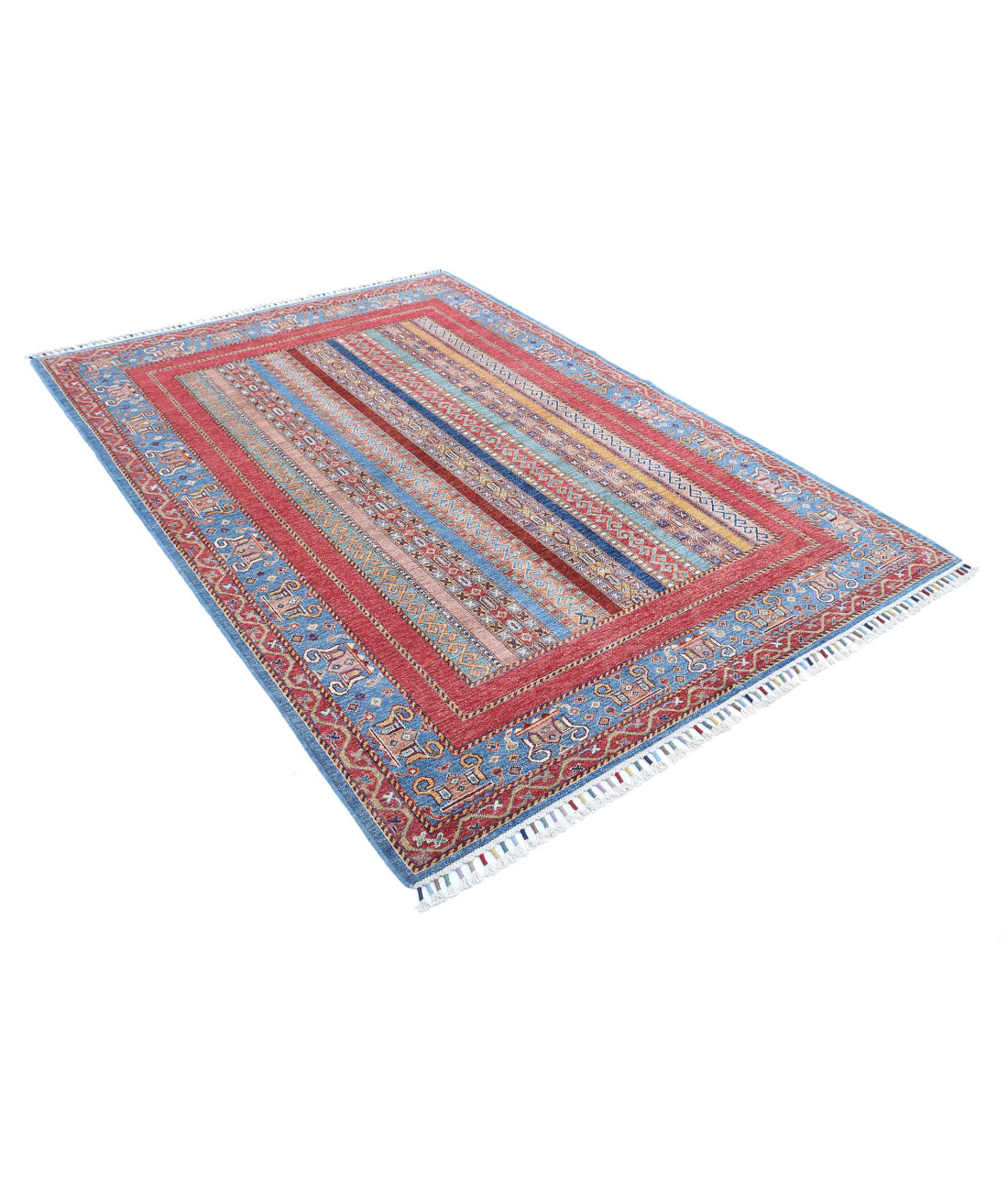 Shaal 5'8'' X 7'11'' Hand-Knotted Wool Rug 5'8'' x 7'11'' (170 X 238) / Multi / Multi