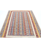 Shaal 5'8'' X 7'6'' Hand-Knotted Wool Rug 5'8'' x 7'6'' (170 X 225) / Ivory / Multi