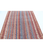 Shaal 5'6'' X 7'9'' Hand-Knotted Wool Rug 5'6'' x 7'9'' (165 X 233) / Brown / Multi