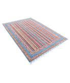 Shaal 5'6'' X 7'10'' Hand-Knotted Wool Rug 5'6'' x 7'10'' (165 X 235) / Blue / Multi