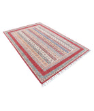 Shaal 5'4'' X 7'10'' Hand-Knotted Wool Rug 5'4'' x 7'10'' (160 X 235) / Red / Multi