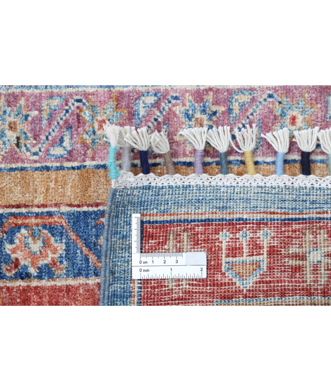 Shaal 5'9'' X 7'8'' Hand-Knotted Wool Rug 5'9'' x 7'8'' (173 X 230) / Blue / Multi