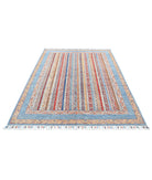 Shaal 5'8'' X 7'6'' Hand-Knotted Wool Rug 5'8'' x 7'6'' (170 X 225) / Blue / Multi