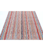 Shaal 5'7'' X 7'10'' Hand-Knotted Wool Rug 5'7'' x 7'10'' (168 X 235) / Blue / Multi