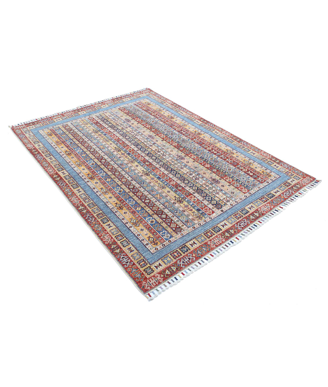 Shaal 4'11'' X 6'7'' Hand-Knotted Wool Rug 4'11'' x 6'7'' (148 X 198) / Multi / Multi