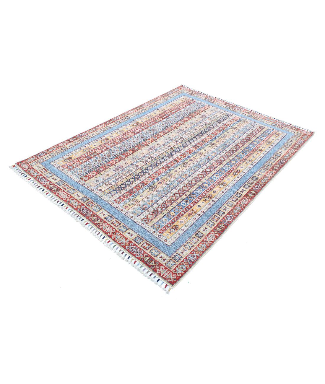 Shaal 4'11'' X 6'7'' Hand-Knotted Wool Rug 4'11'' x 6'7'' (148 X 198) / Multi / Multi