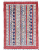 Shaal 4'9'' X 6'7'' Hand-Knotted Wool Rug 4'9'' x 6'7'' (143 X 198) / Red / Multi