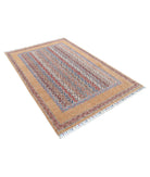 Shaal 4'9'' X 7'2'' Hand-Knotted Wool Rug 4'9'' x 7'2'' (143 X 215) / Gold / Multi