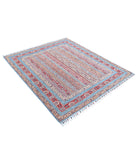 Shaal 5'0'' X 5'9'' Hand-Knotted Wool Rug 5'0'' x 5'9'' (150 X 173) / Multi / Blue