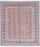 Shaal 5'0'' X 5'9'' Hand-Knotted Wool Rug 5'0'' x 5'9'' (150 X 173) / Multi / Blue