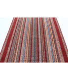 Shaal 5'0'' X 6'9'' Hand-Knotted Wool Rug 5'0'' x 6'9'' (150 X 203) / Red / Blue