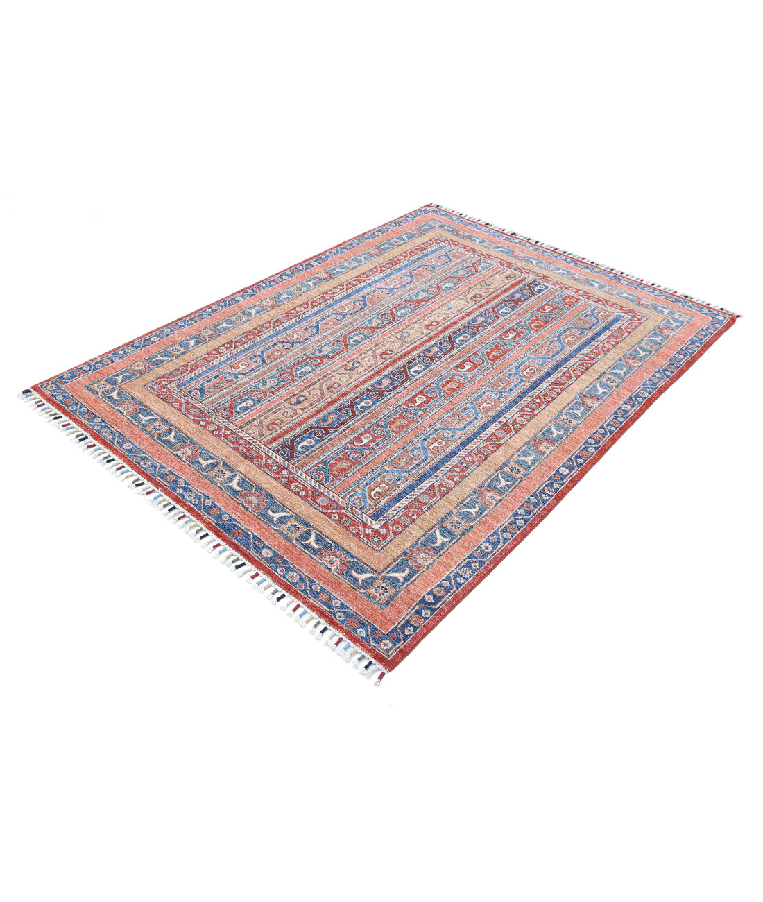 Shaal 4'10'' X 6'9'' Hand-Knotted Wool Rug 4'10'' x 6'9'' (145 X 203) / Multi / Multi