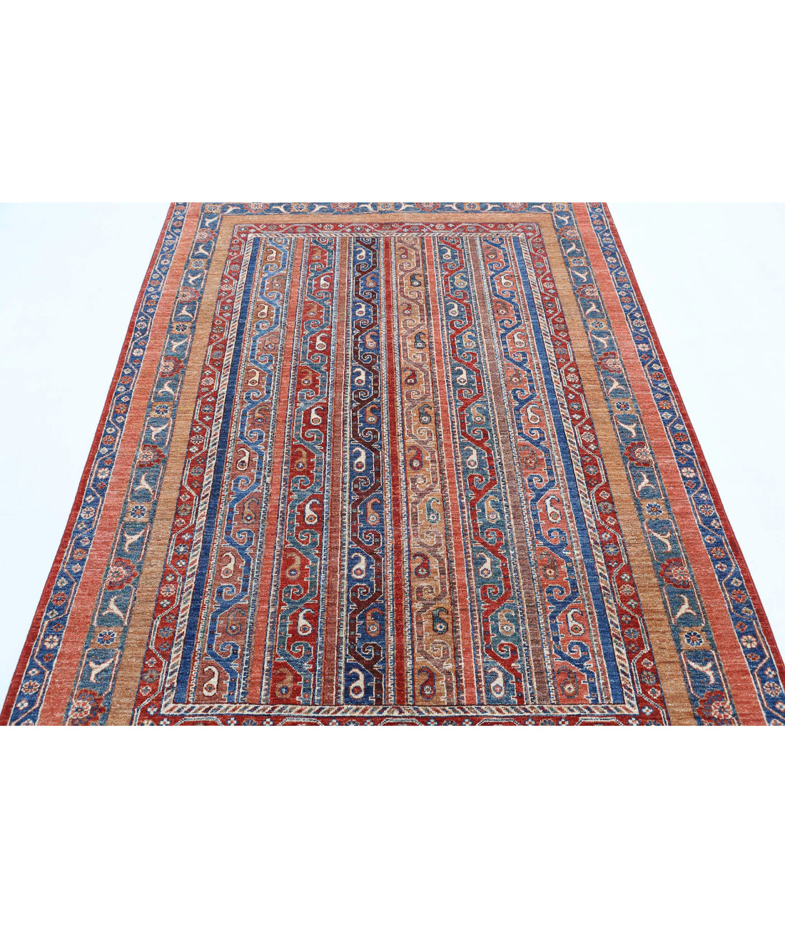 Shaal 4'10'' X 6'9'' Hand-Knotted Wool Rug 4'10'' x 6'9'' (145 X 203) / Multi / Multi