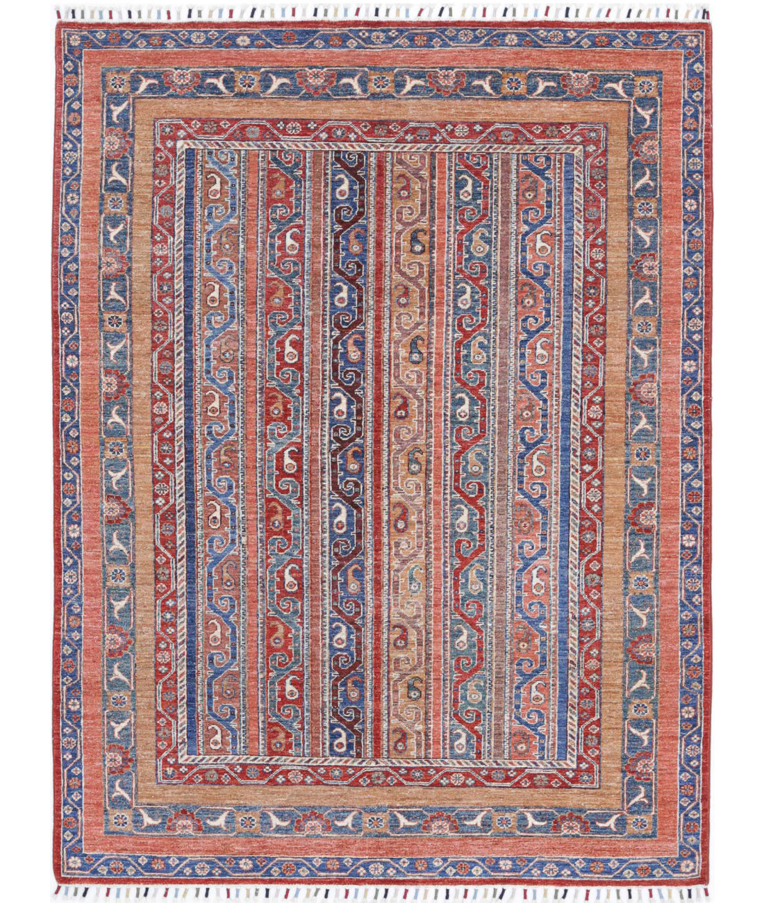 Shaal 4'10'' X 6'9'' Hand-Knotted Wool Rug 4'10'' x 6'9'' (145 X 203) / Multi / Multi