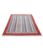 Shaal 4'9'' X 6'6'' Hand-Knotted Wool Rug 4'9'' x 6'6'' (143 X 195) / Multi / Red