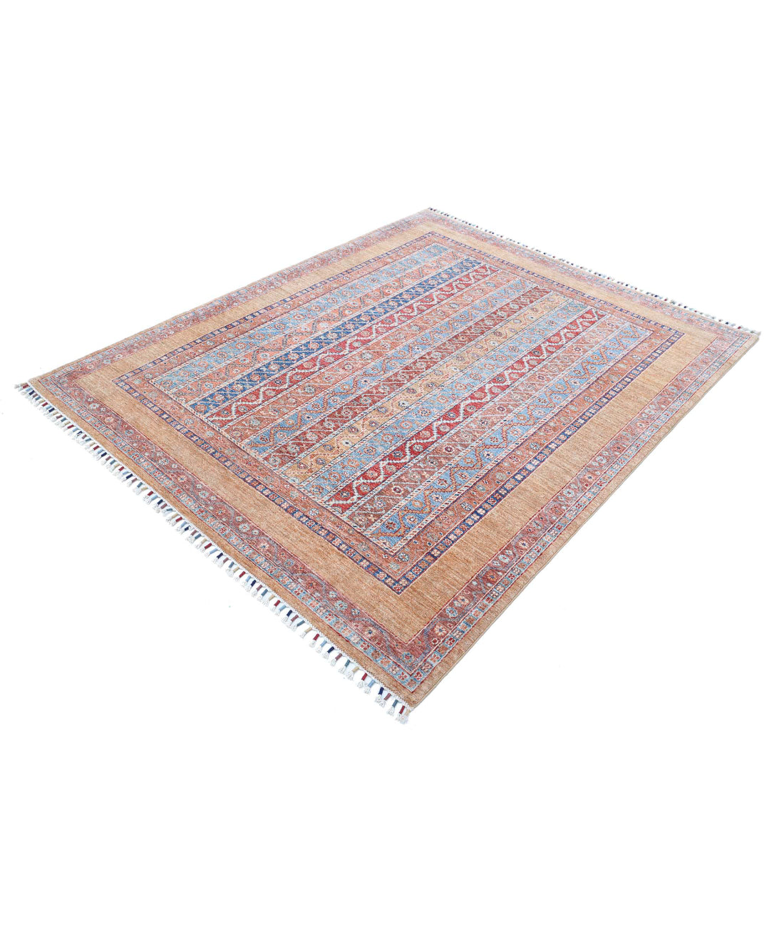 Shaal 5'7'' X 6'9'' Hand-Knotted Wool Rug 5'7'' x 6'9'' (168 X 203) / Multi / Multi