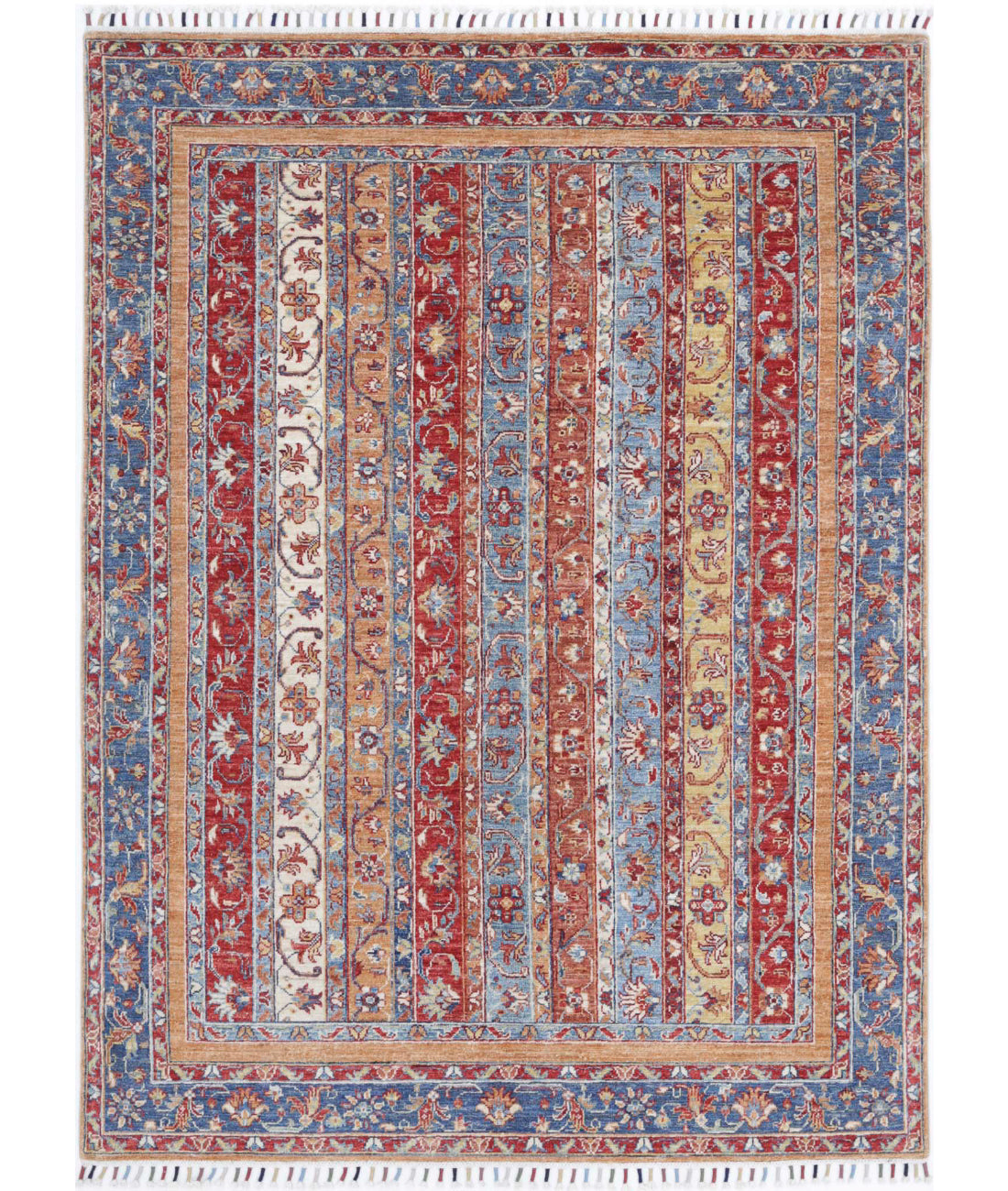 Shaal 4'10'' X 6'7'' Hand-Knotted Wool Rug 4'10'' x 6'7'' (145 X 198) / Multi / Multi