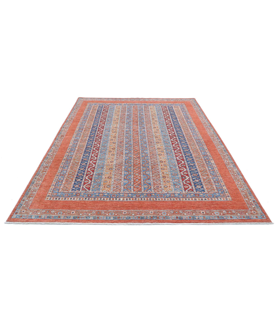 Shaal 6'7'' X 9'4'' Hand-Knotted Wool Rug 6'7'' x 9'4'' (198 X 280) / Multi / Multi