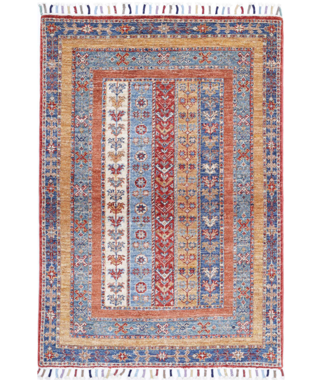 Shaal 2'10'' X 4'2'' Hand-Knotted Wool Rug 2'10'' x 4'2'' (85 X 125) / Multi / Multi