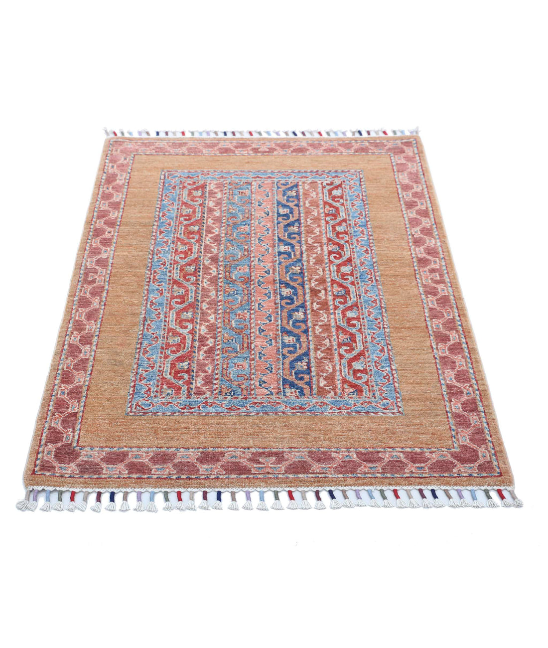 Shaal 2'10'' X 4'0'' Hand-Knotted Wool Rug 2'10'' x 4'0'' (85 X 120) / Multi / Multi