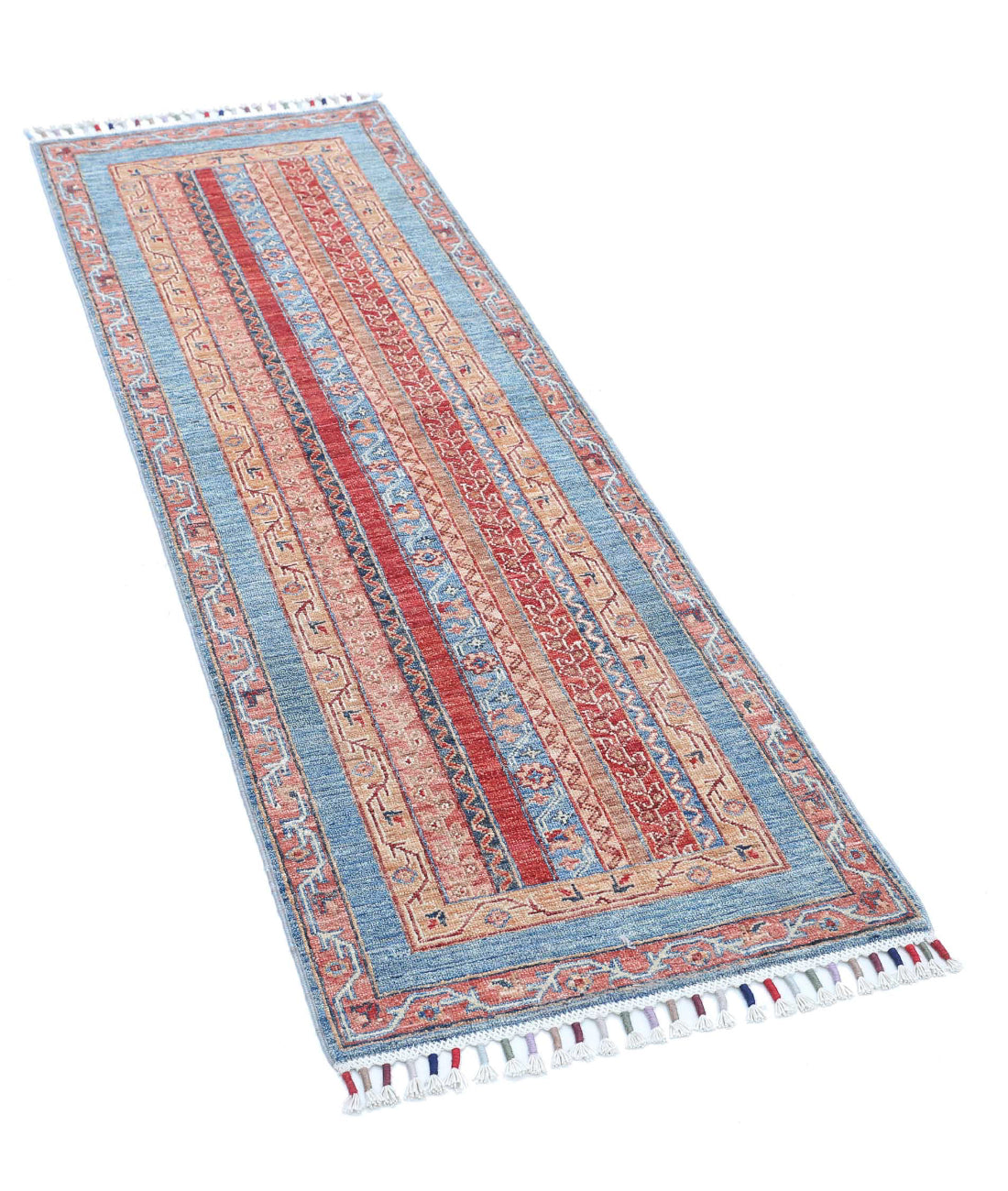 Shaal 1'10'' X 5'8'' Hand-Knotted Wool Rug 1'10'' x 5'8'' (55 X 170) / Multi / Multi