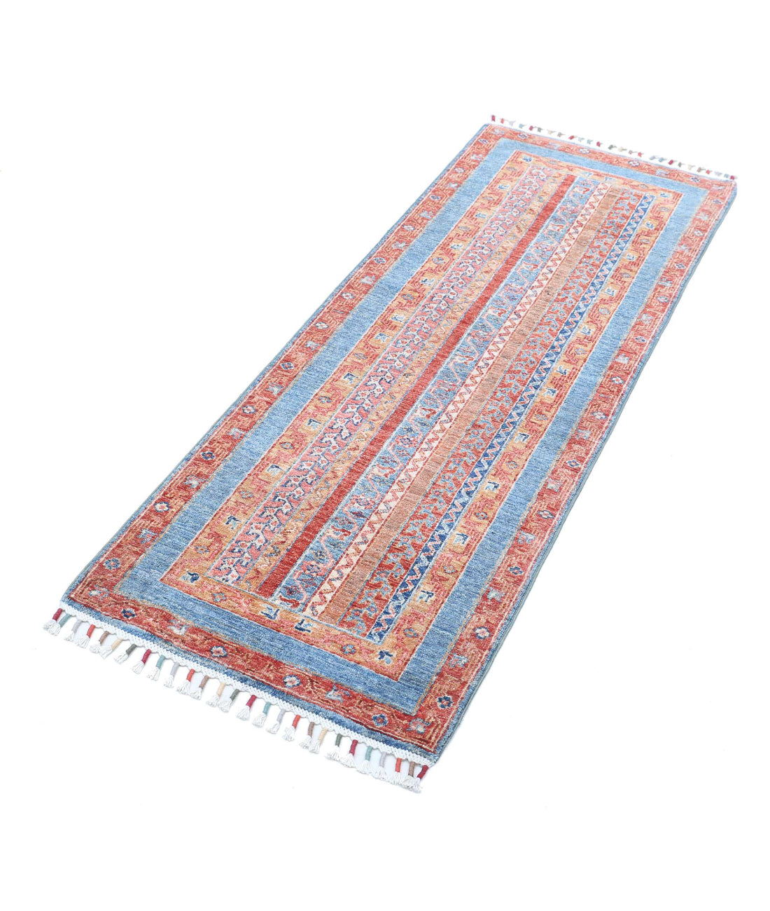 Shaal 2'0'' X 5'8'' Hand-Knotted Wool Rug 2'0'' x 5'8'' (60 X 170) / Multi / Multi